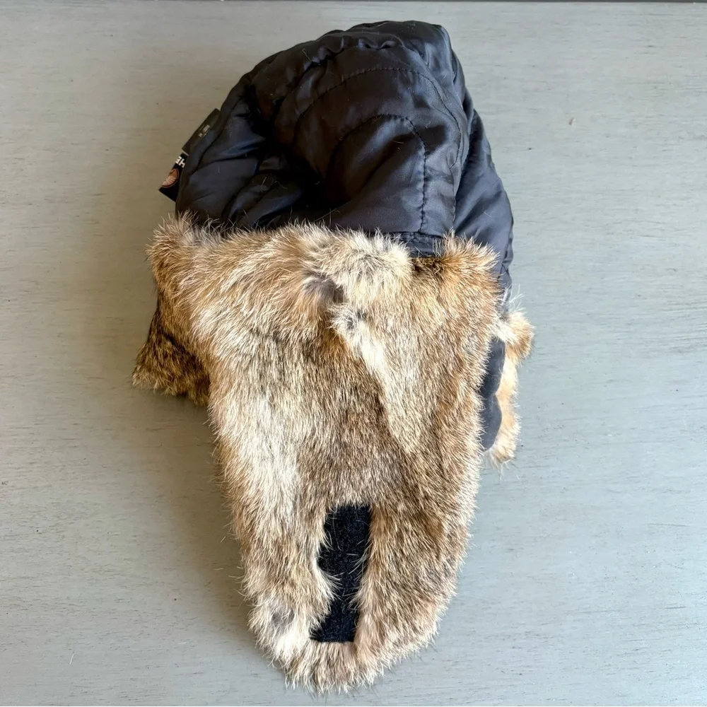 Weatherproof Kids Bomber Tapper Hat Rabbit Fur-Lined Trapper YOUTH Medium